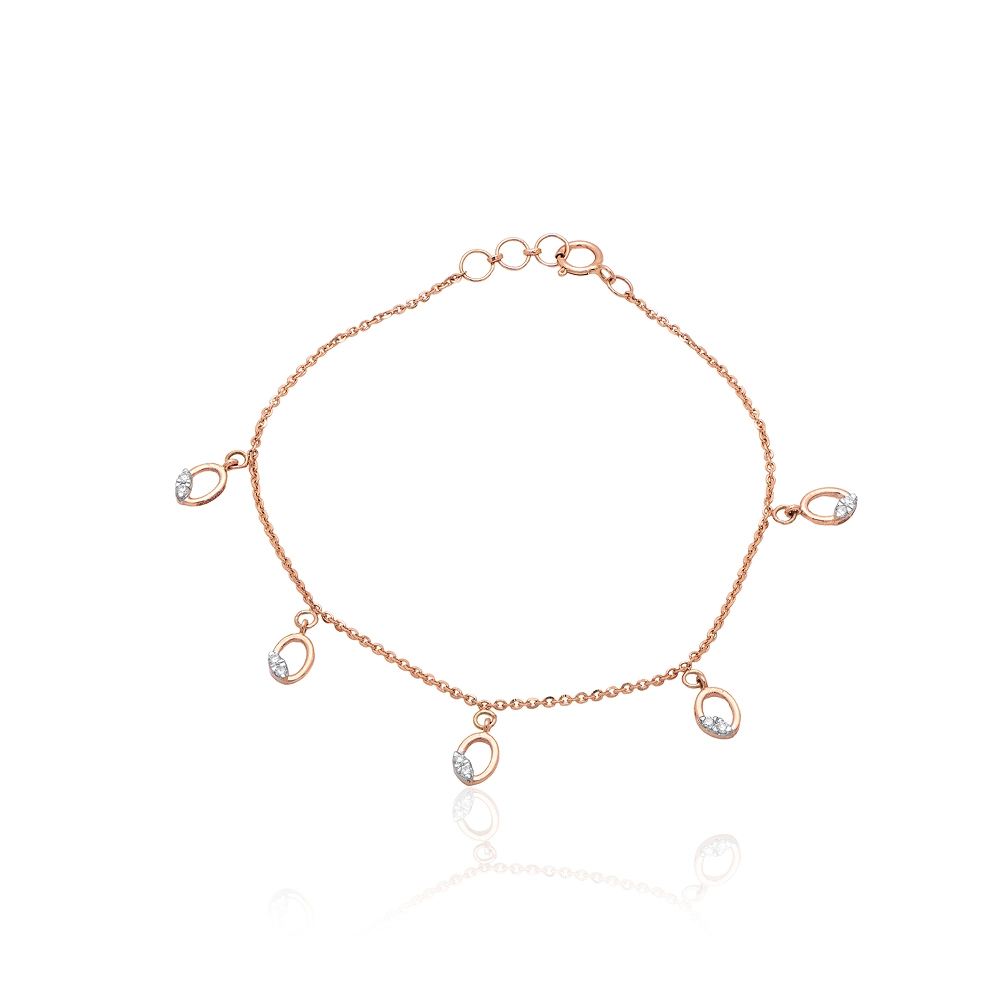 Rose Gold Bracelet ALB00255 - Image 3