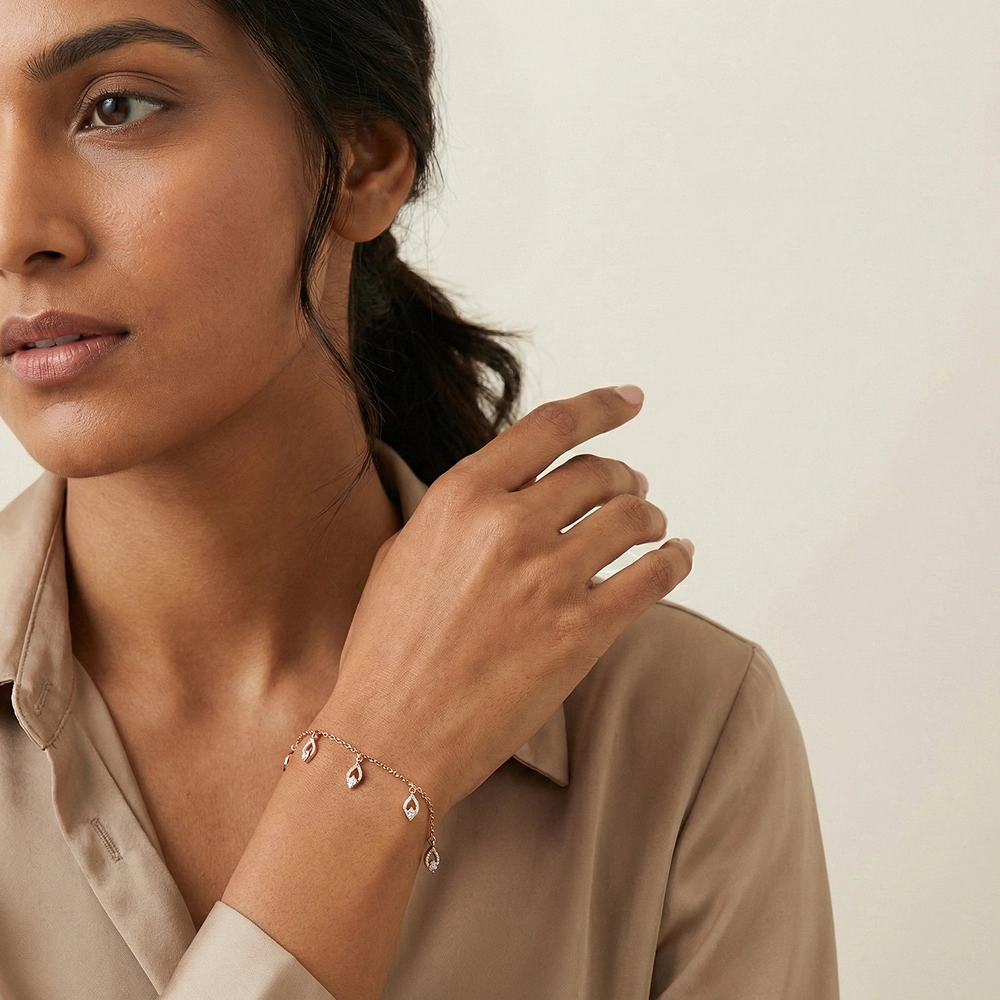 Rose Gold Bracelet ALB00258 - Image 2