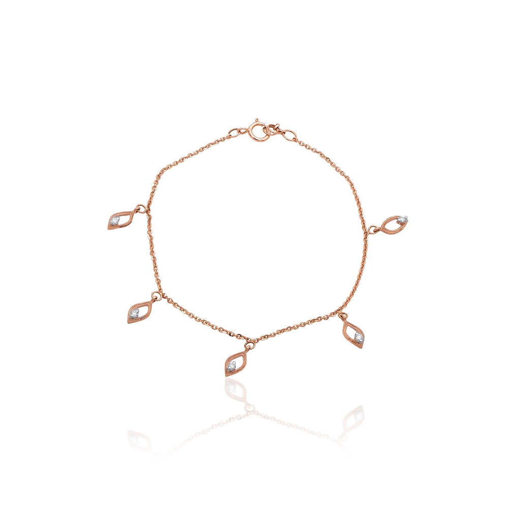 Rose Gold Bracelet ALB00258 - Image 3