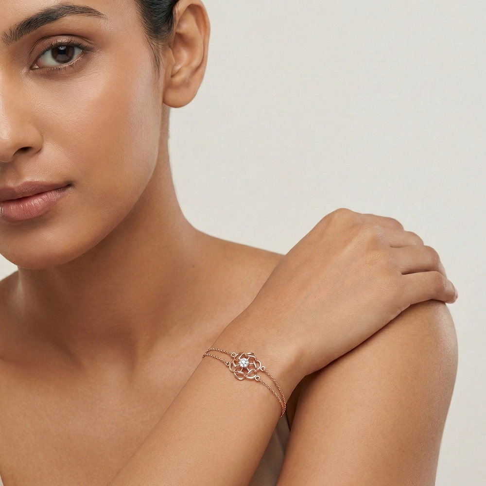 Rose Gold Bracelet ALB00259 - Image 2