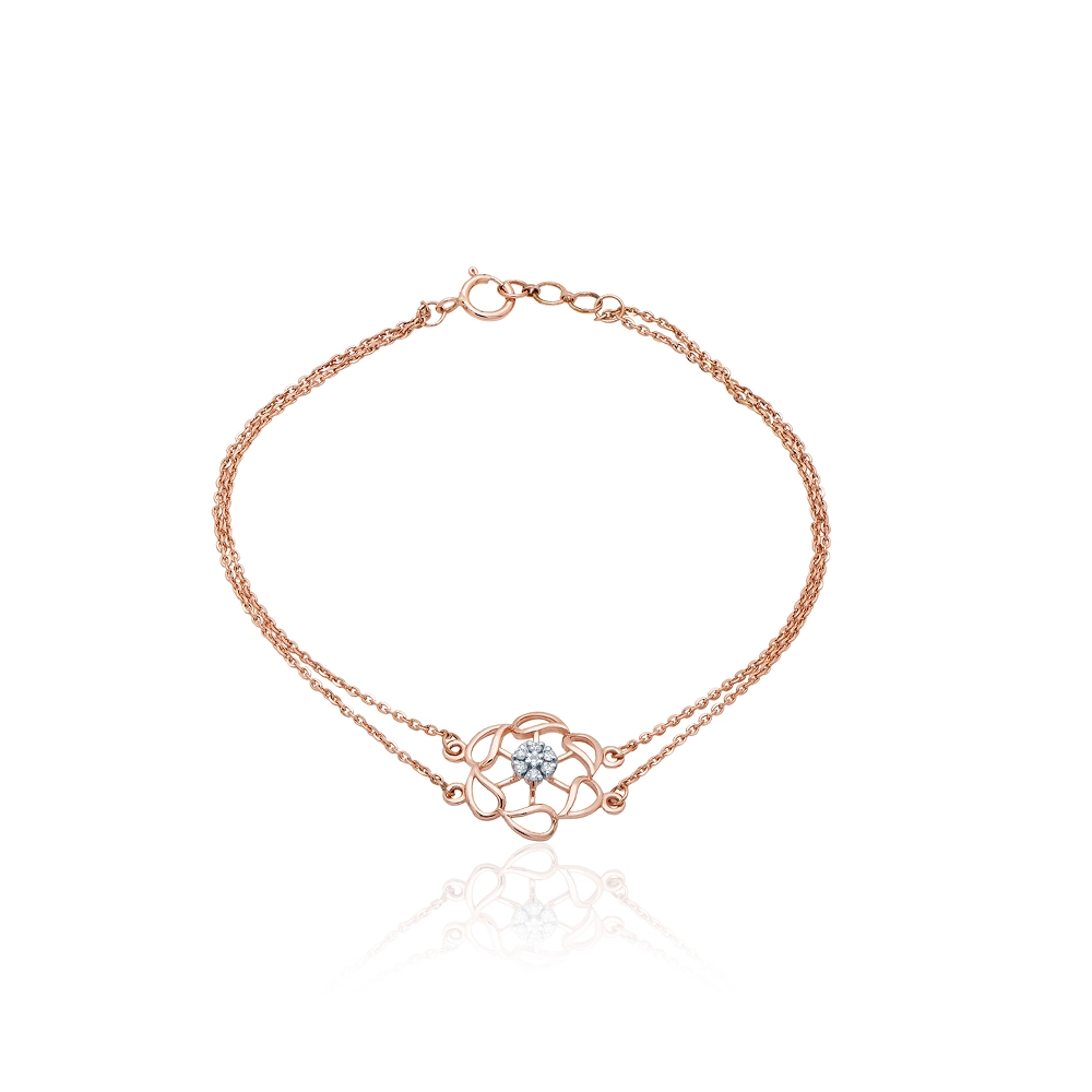 Rose Gold Bracelet ALB00259 - Image 3