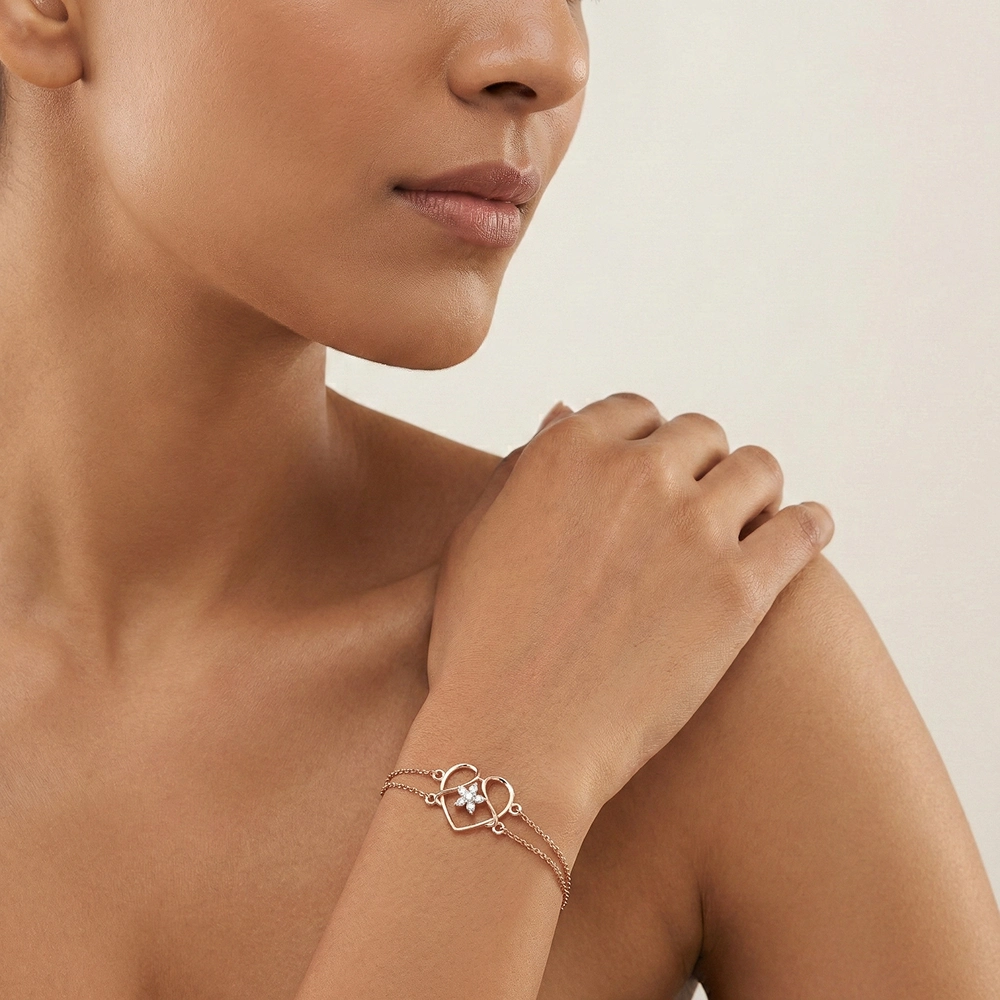 Rose Gold Bracelet ALB00260 - Image 2
