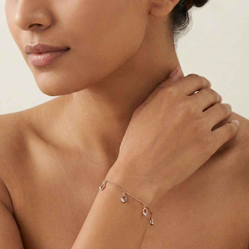 Rose Gold Bracelet ALB00263 - Image 2
