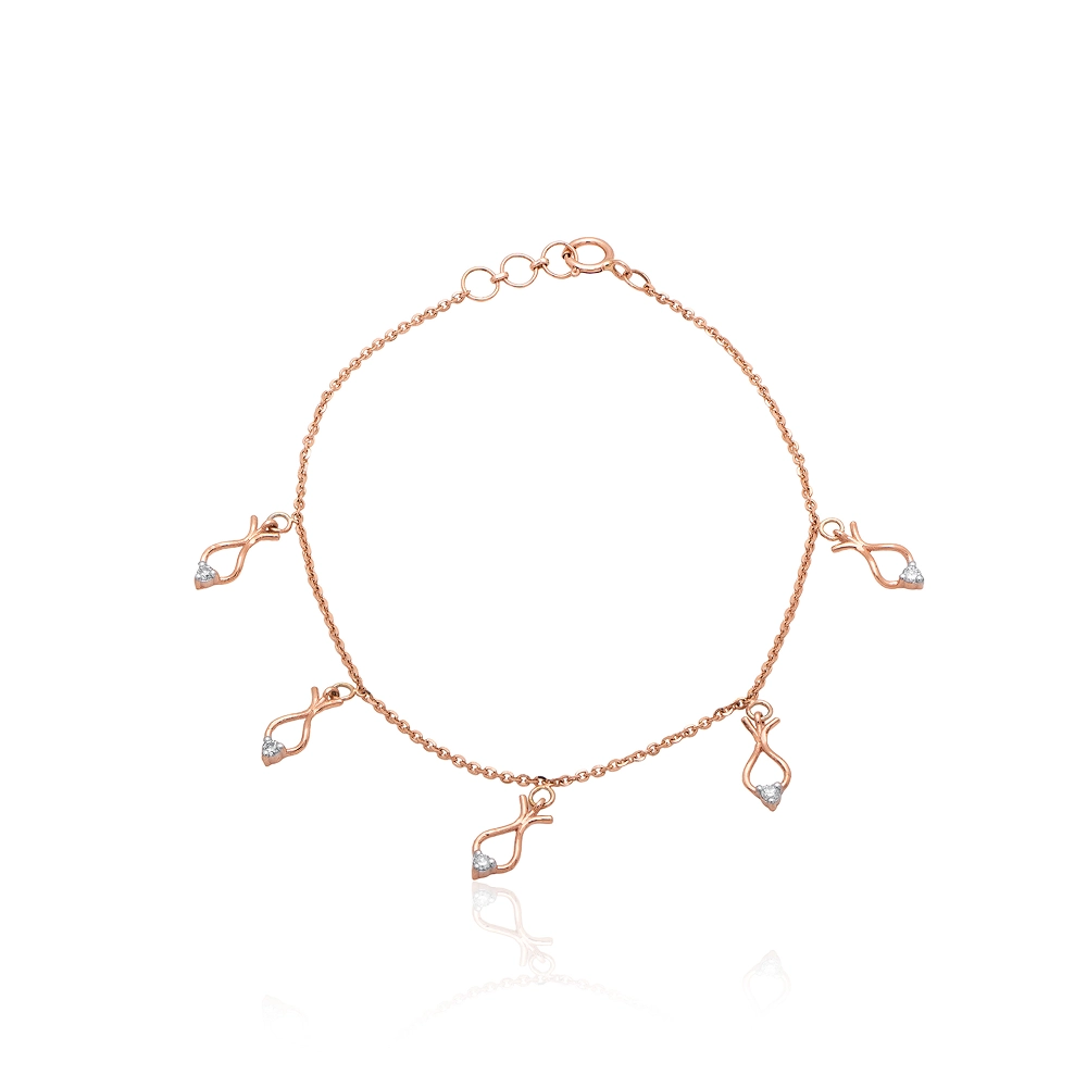 Rose Gold Bracelet ALB00263 - Image 3
