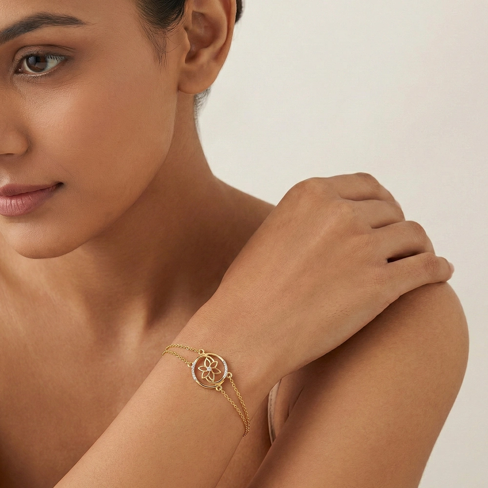 Yellow Gold Bracelet ALB00272 - Image 2