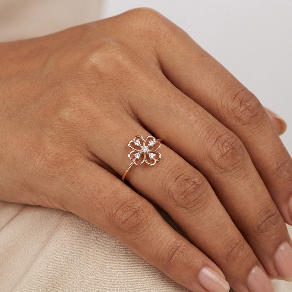 Rose Gold Ring ALR00959 - Image 2
