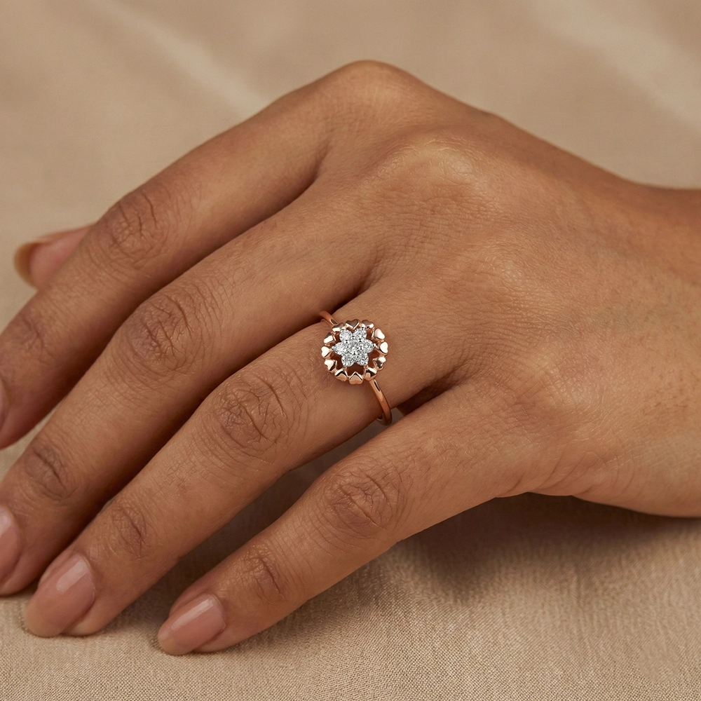 Rose Gold Ring ALR00976 - Image 2