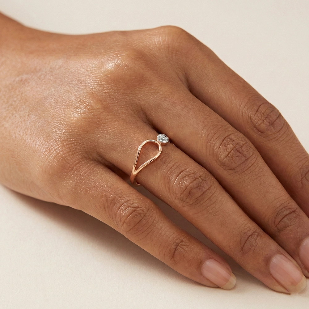 Yellow Gold Ring ALR00990 - Image 2