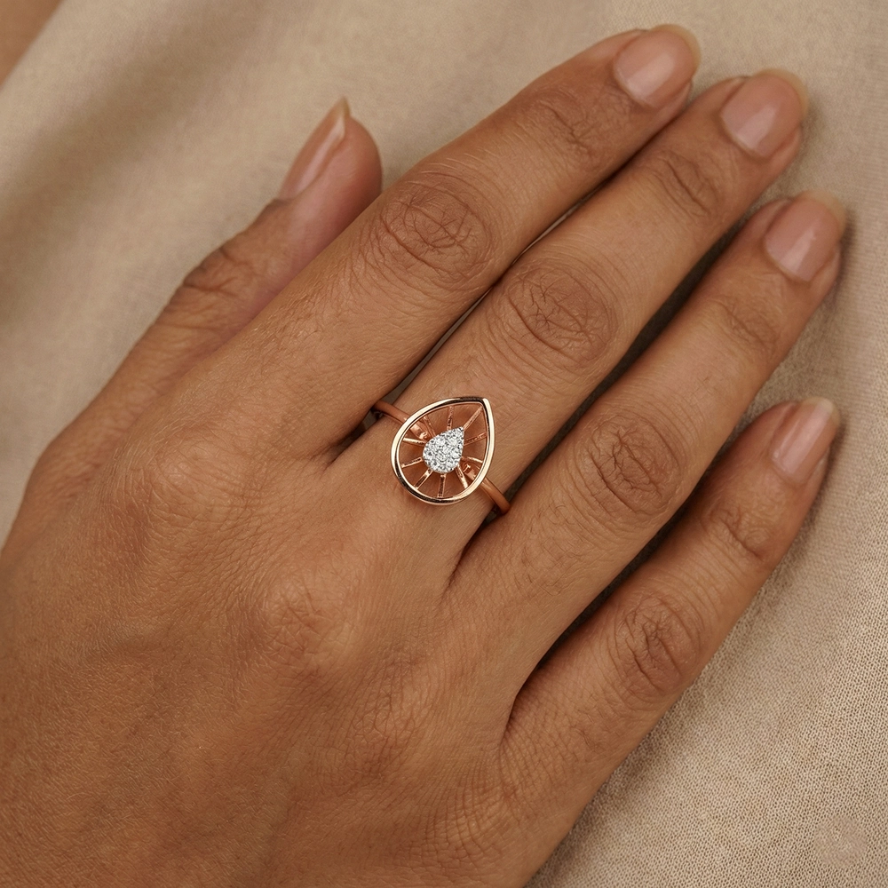 Rose Gold Ring ALR01001 - Image 2