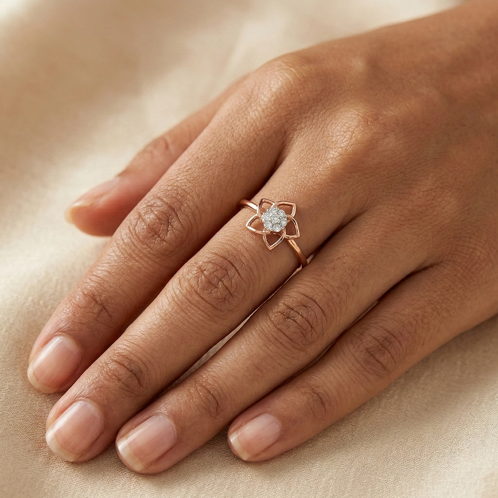 Rose Gold Ring ALR01030 - Image 2