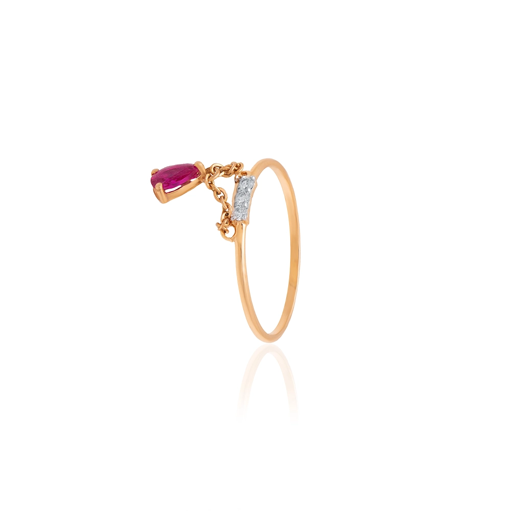 Yellow Gold Ring ALR01034 - Image 3