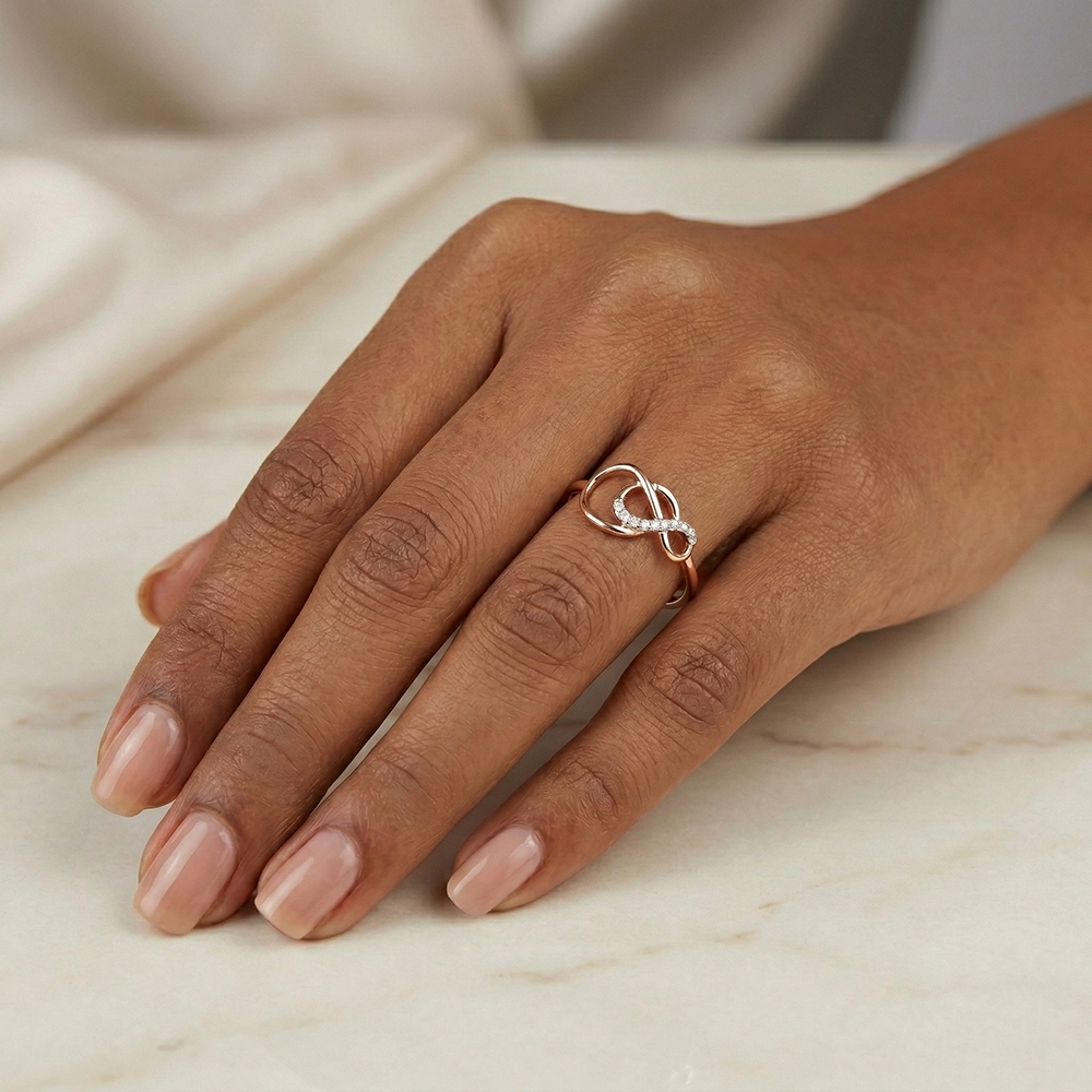Rose Gold Ring ALR01045 - Image 2