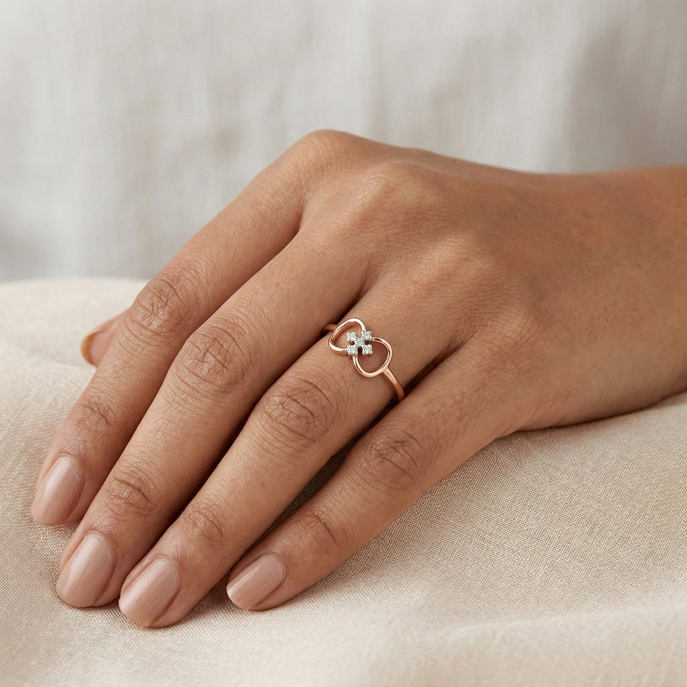 Rose Gold Ring ALR01057 - Image 2