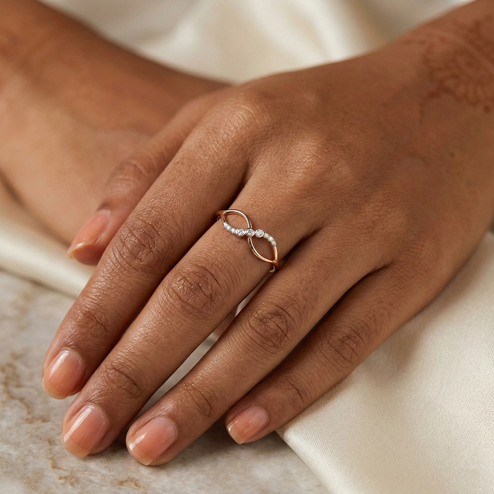 Rose Gold Ring ALR01062 - Image 2