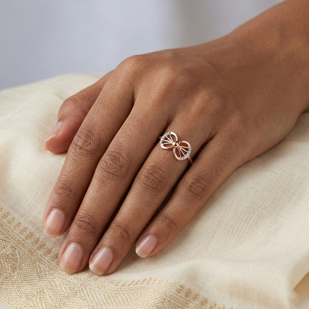 Rose Gold Ring ALR01063 - Image 2