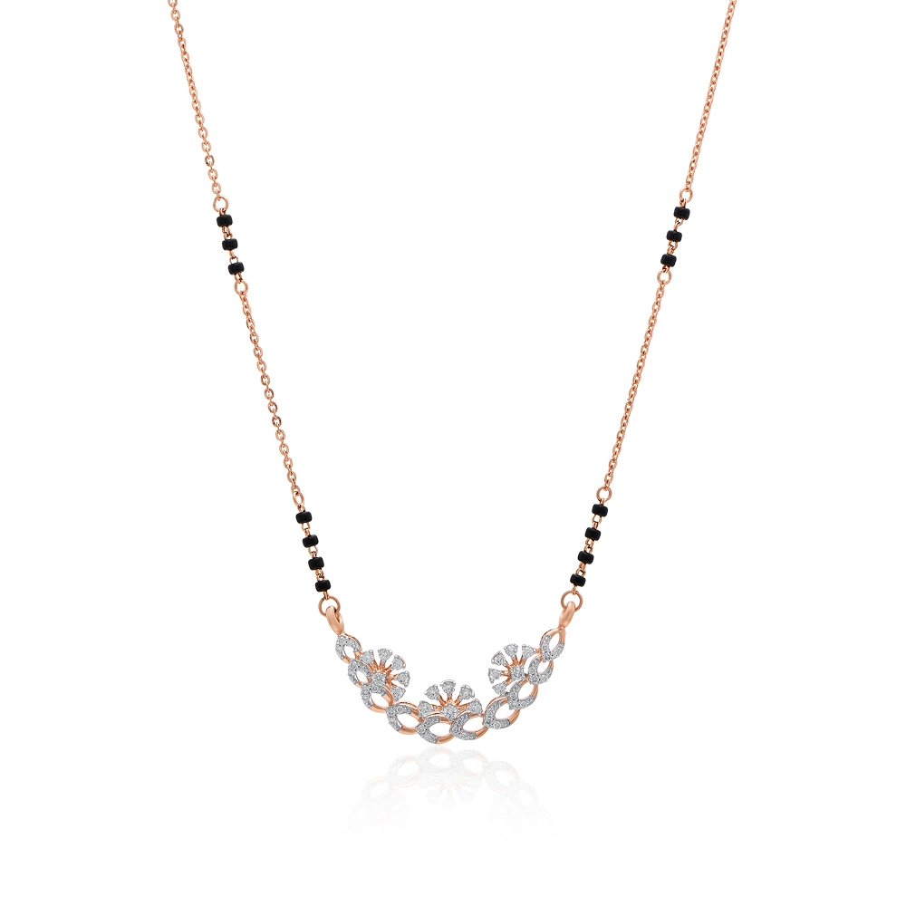 Rose Gold Mangalsutra AMS00152 - Image 3