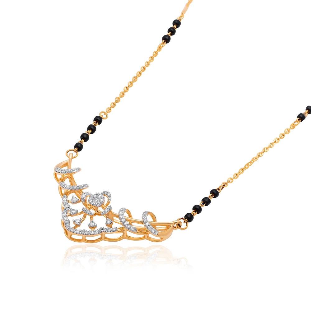 Yellow Gold Mangalsutra AMS00156