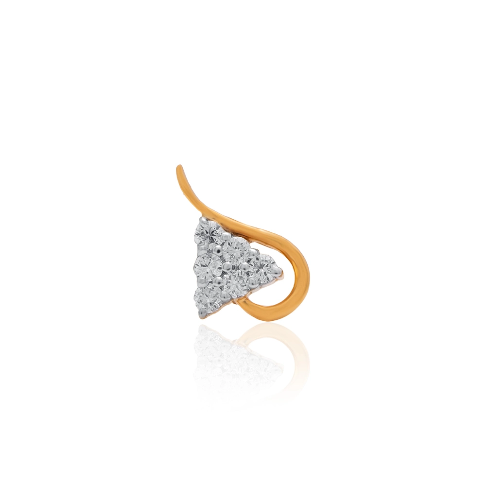 Yellow Gold Nose Pin ANP00074 - Image 2