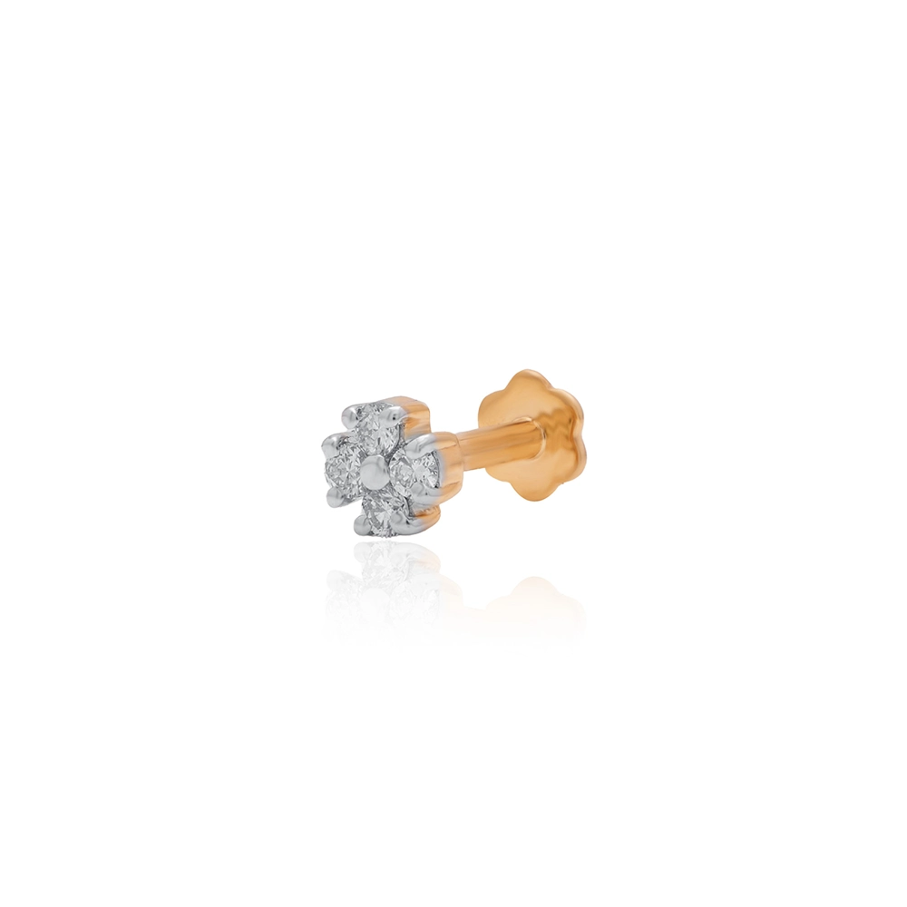 Yellow Gold Nose Pin ANP00083