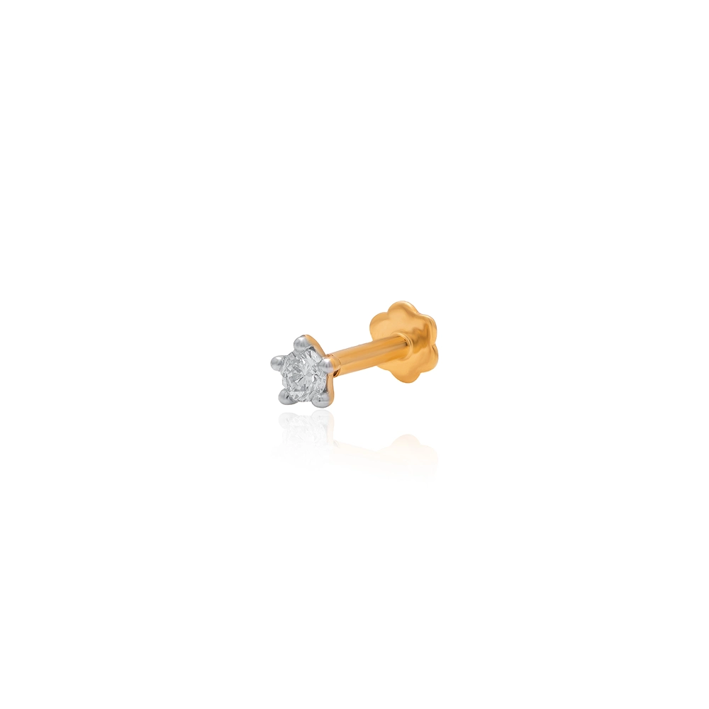 Yellow Gold Nose Pin ANP00086