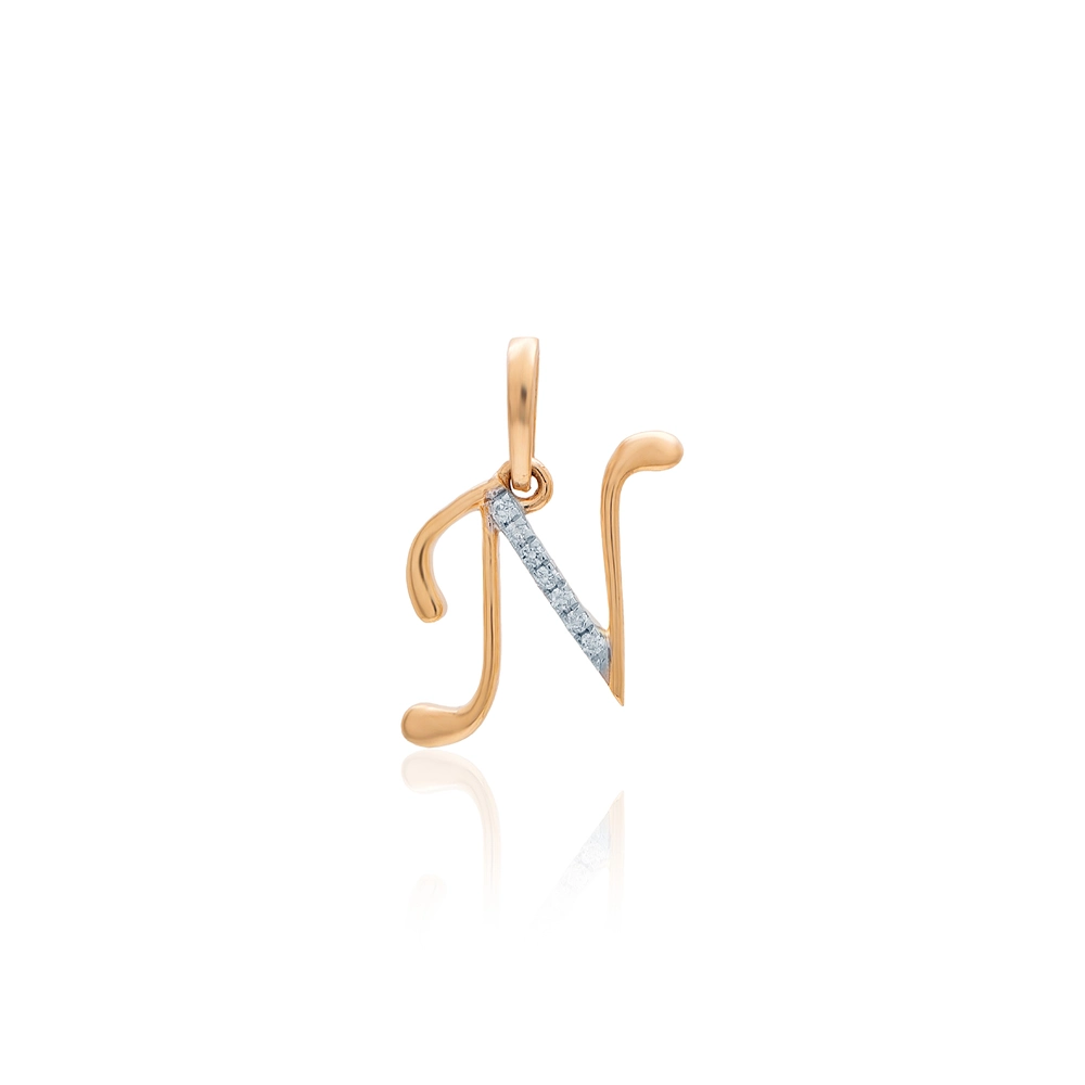 Yellow Gold N Word Pendant APT00615